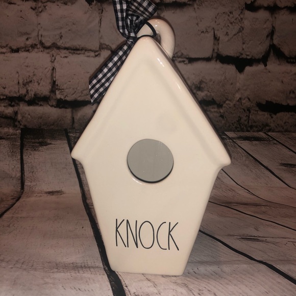 Rae Dunn Other - NWT Rae Dunn “Knock” slant roof Birdhouse
